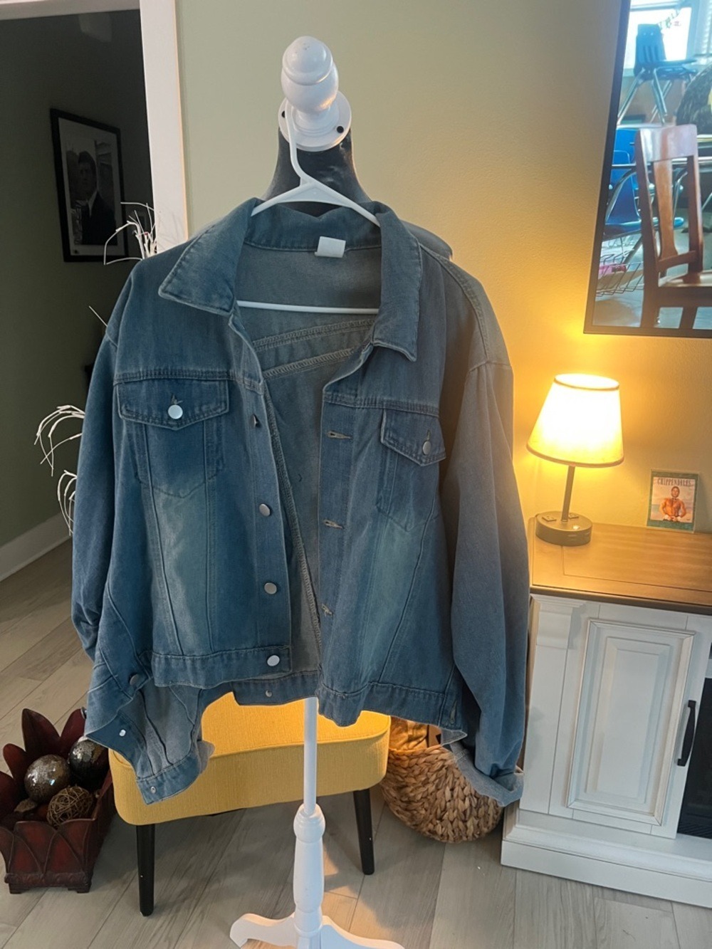 Amazon Women's Light Blue Denim Jacket - Button Front Jean Jacket